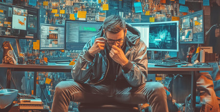 Cybersecurity expert analyzes firewall issues to prevent data breaches Generative AIの素材