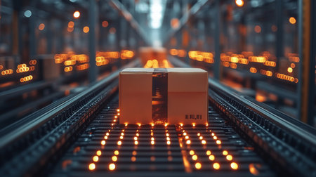 Efficient Automation in Logistics Centers Enhances Transportation and Distribution Processes for Timely Fulfillment Generative AIの素材
