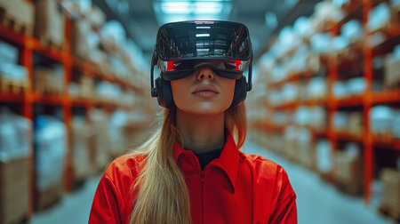 Enhancing Logistics in Todays Warehouse Environments Through the Innovative Integration of Virtual Reality Technology and Generative AIの素材
