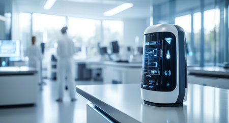 Exploring the intersection of robotics and human consciousness in modern labs Generative AIの素材