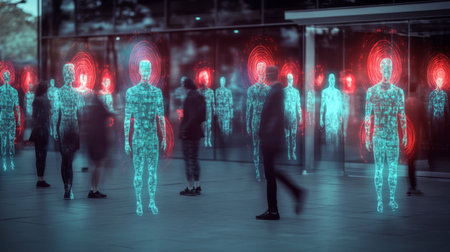 Exploring a Future Society Where Virtual Avatars Coexist With Humans in a Vibrant Cyberspace Setting Generative AIの素材