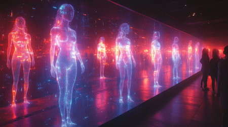 Exploring the Future of Identity in a Virtual Society With Holographic Avatars and Artificial Intelligence Governance Generative AIの素材
