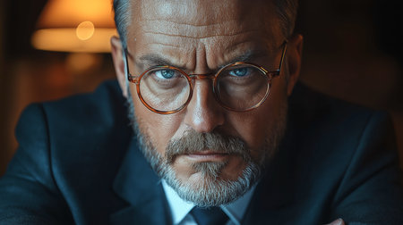 Businessman reflects on bribery and ethics in regulatory frameworks and investigationsの素材