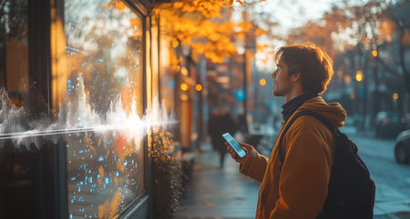Exploring sound and graphics using voice control in an urban setting Generative AIの素材