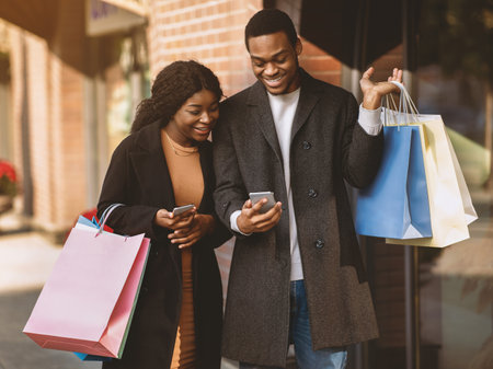 Message on mobile device about seasonal saleの写真素材