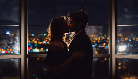 Love in the city conceptの写真素材