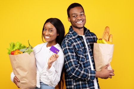 Healthy eating, modern lifestyle and grocery shopping