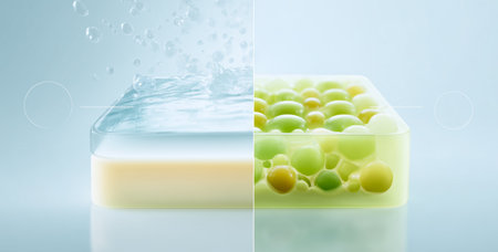 Innovative smart materials showcasing shape memory and transformation characteristics Generative AIの素材