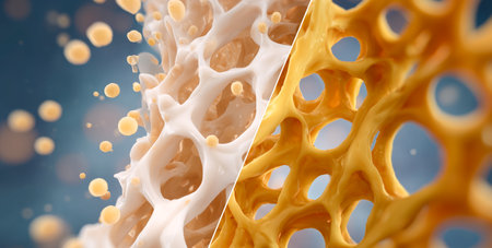 Detailed view reveals the dynamic structure of smart materials showcasing shape memory alloysの素材