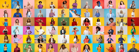 Vibrant collage of people showcasing diverse lifestyles and expressions