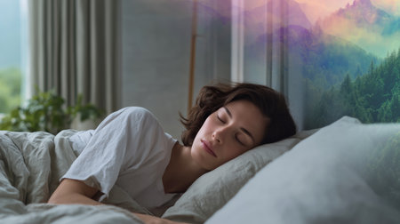 Hypnosis as a treatment method for diseases promoting better sleep in patients Generative AIの素材