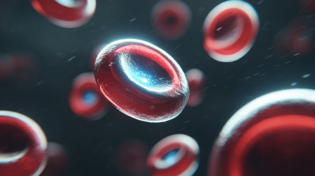 Exploring the rejuvenating properties of youth through blood cells and metal Generative AIの素材