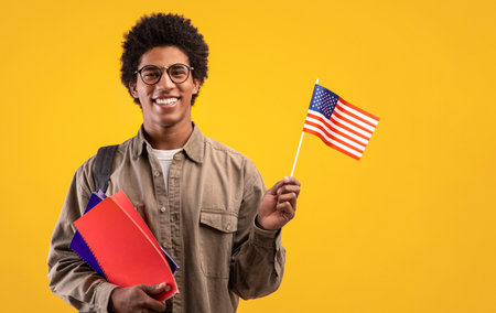 Patriotism, immigration, English learning and exchange programの写真素材