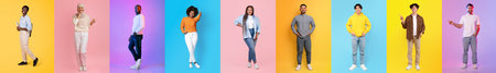Diverse group of people showcasing vibrant styles and lifestyles together