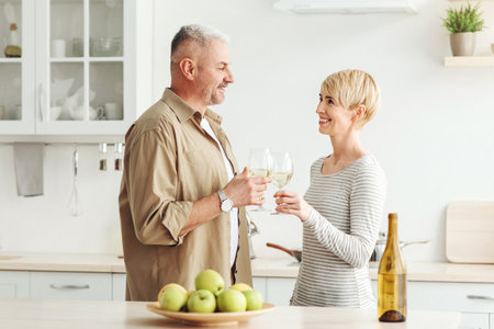 Celebrate anniversary, holiday, birthday and valentines day at home during covid-19 quarantineの写真素材