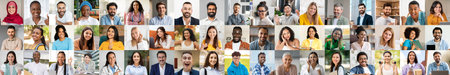 Diverse and happy group of individuals showcasing modern lifestyles in a collageの写真素材