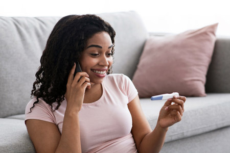 Gynecology, female health, expectation of baby and great news