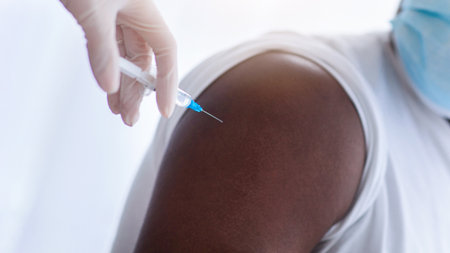 Medical service, health care, flu and covid-19 virus vaccine