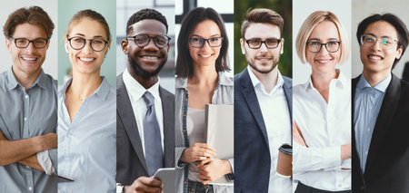 Diverse Business Professionals Gather Together for Collaboration and Networking Generative AI
