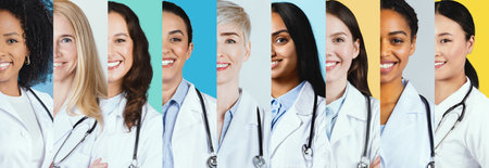 Diverse Group of Medical Professionals United in Healthcare Collaboration Generative AI