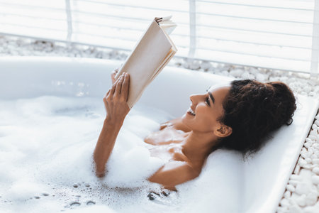 Relaxing Bath Time Reading Session With Bubbles and Joy