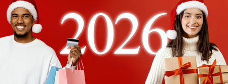 Festive Shoppers Celebrate the Holiday Season and Prepare for the New Year