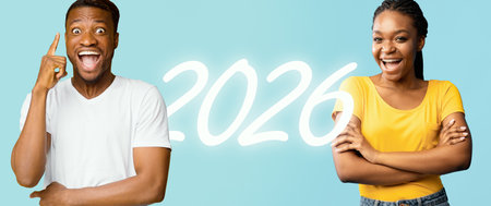 Confident Millennial Girl Smiling With Folded Arms Against a Purple Backgroundの写真素材