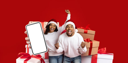 Excitement Fills the Air as a Couple Celebrates With Gifts During the Festive Season
