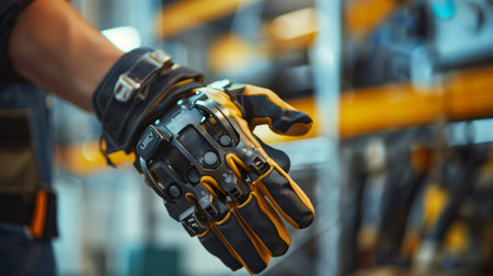 Man Wearing the Work Glovesの素材