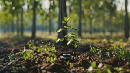 Small Tree the Amid Forestの素材