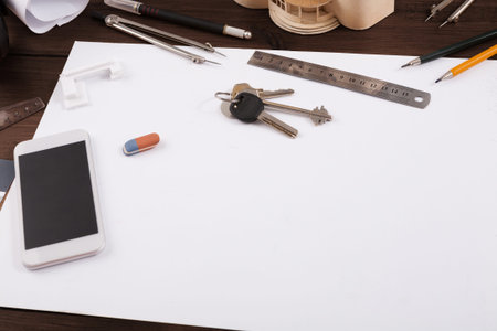 Collection of Tools and Items on a Table for Creative Projects and Daily Tasks
