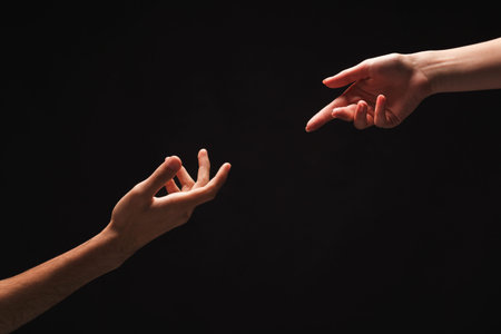 Hands Reaching out in a Collage of Human Connection and Interaction