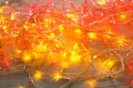 Collection of Warm Glowing Lights Arranged in a Collage for Decoration and Mood Setting