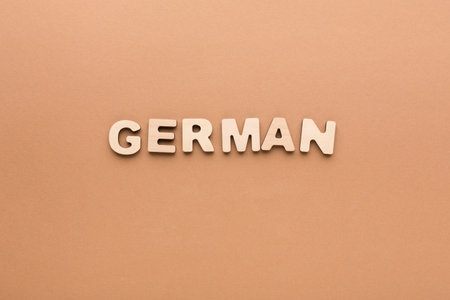 Letters Spelling on a Simple Background in a Studio Settingの写真素材