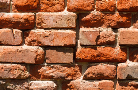 Brick Wall Collage Showing Various Shades and Textures in a Collection of Bricks Laid Evenly