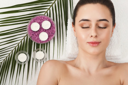 Relaxation Collage With Spa Elements and a Person Enjoying a Treatment
