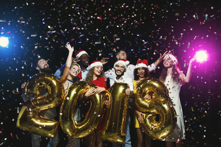 Celebration of New Year 2013 With Friends in a Festive Atmosphere