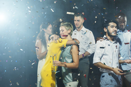 Celebration With Friends in a Collection of Joyful Moments During a Party