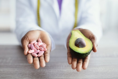 Comparing Health Supplements and Fresh Food in a Healthcare Setting With Hands Open