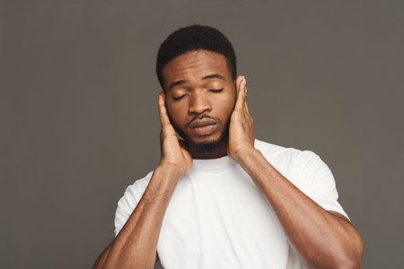 Collection of Expressions Showing Different Emotions in a Collage of Faces From Diverse Backgroundsの写真素材