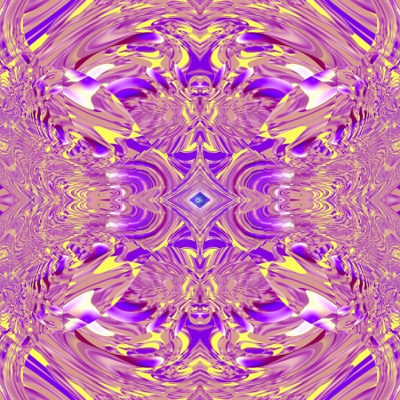 Colored glass - Image is symmetrical mosaic, which gives the impression of cut glass の写真素材