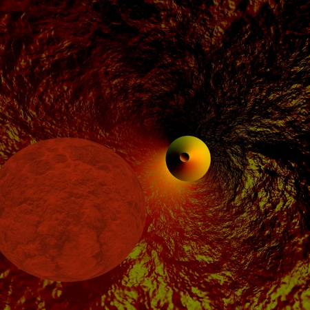 Cosmic objects - The fantastic  sci-fi  image distant parts of the universe の写真素材