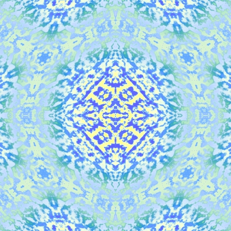 The iced ornament - A mosaic in this picture has structure of hexagonal. Figure gives the impression of cold.の写真素材