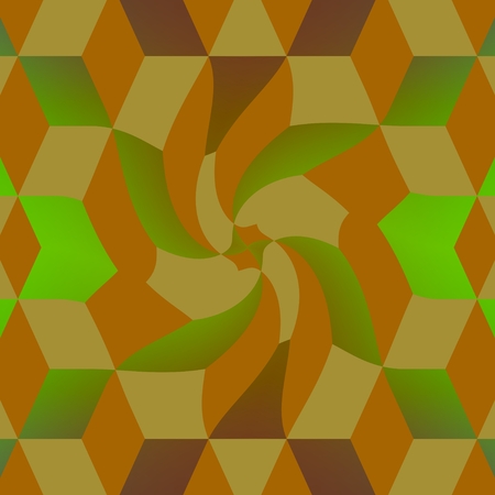 The prismatic pinwheel - Prisms in middle of this picture, have coiled of shape as pinwheel.の写真素材