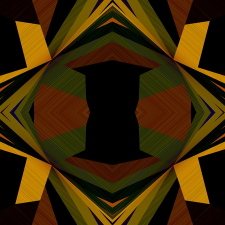 Rhombs - The mosaic is geometrically formed in the shape of an abstract of eye .の写真素材