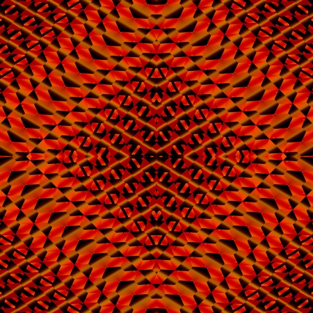 A prisms and rays - Prisms are in a dark color and arranged in a rhombus of shape. Transversely through this picture, penetrating rays of yellow-red color  in subdued light.の写真素材