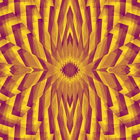 Disheveled flower - The sharp geometric surfaces are arranged in form a sort the \\\"tousled\\\" of star or of a flower.の写真素材