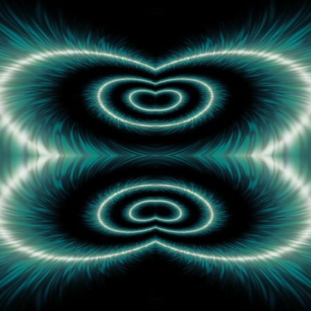 Plasma hearts Flattened hearts pattern の写真素材