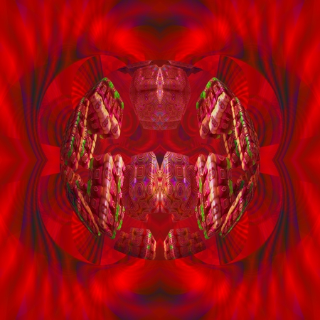 Candies in a bubble - Middle of the picture is placed bubble.の写真素材