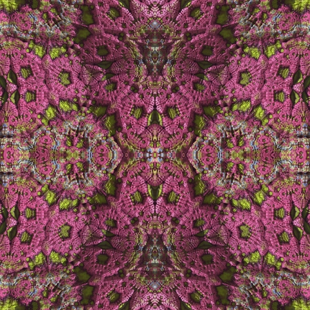 Mosaic in stone - In this picture are abstract ornaments, in shapes of stone flowers. Emboss has the appearance of colored glass, or of colored stone.の写真素材